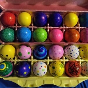 Colorful Decorative Confetti Party Eggs Set  🎊